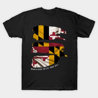 MARYLAND INSIDE AND OUT DESIGN T-Shirt